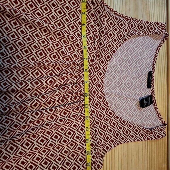 New York & Company Womens Sleeveless Tank Red & White Size M Summer Casual - Picture 4 of 9